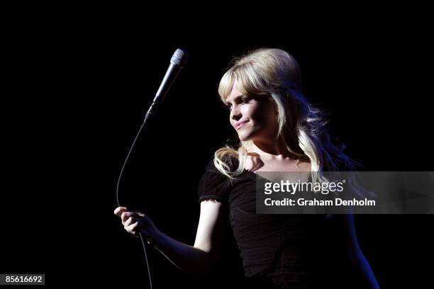 Singer Duffy performs on stage at the Sydney Opera House on March 26, 2009 in Sydney, Australia.