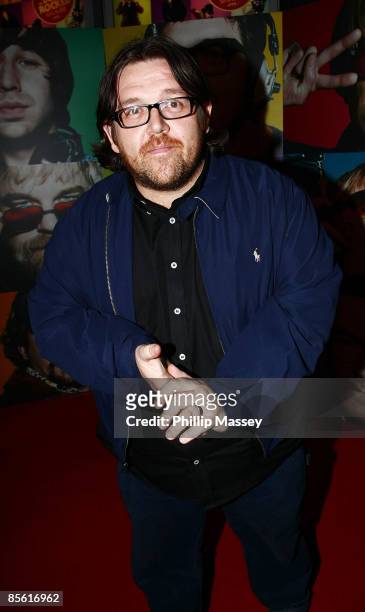 Nick Frost arrives at "The Boat That Rocked" premiere at Cineworld on March 25, 2009 in Dublin, Ireland.