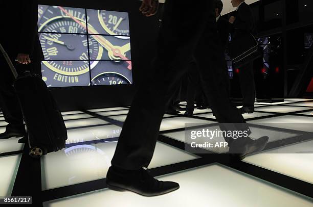 View of Tissot's stand at the Baselworld 2009 watch and jewellery show on March 26, 2009 in Basel. The glittering watch and jewellery industry is...