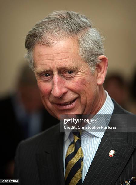 Prince Charles, the Prince of Wales chats to youngsters and staff during his visit to the Blacon Community Trust on March 26, 2009 in Chester,...