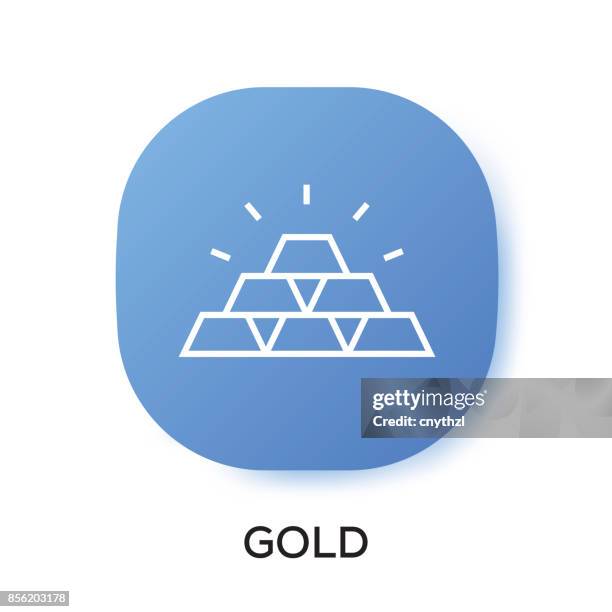 gold app icon - bronze background stock illustrations