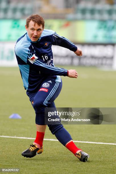 Kim Kallstrom of Djurgardens IF during the Allsvenskan match between GIF Sundsvall and Djurgardens IF at Norrporten Arena on October 1, 2017 in...