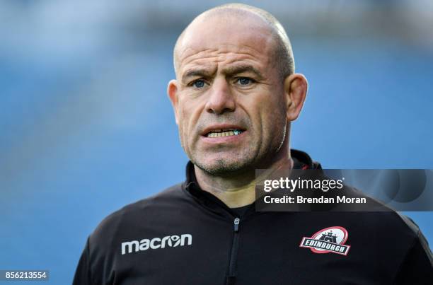 Dublin , Ireland - 29 September 2017; Edinburgh head coach Richard Cockerill during the Guinness PRO14 Round 5 match between Leinster and Edinburgh...