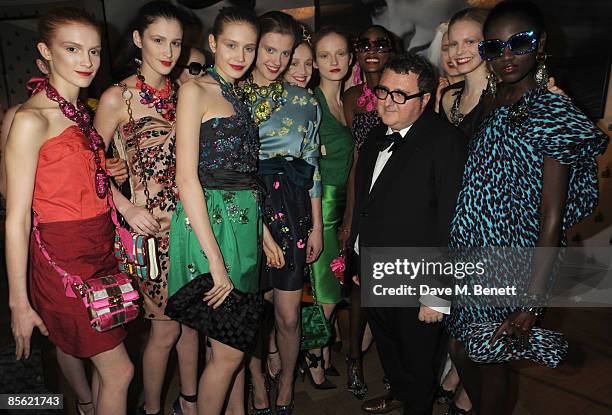 Alber Elbaz attends the launch party of the French Fashion House 'Lanvin', at Lanvin on March 26, 2009 in London, England.