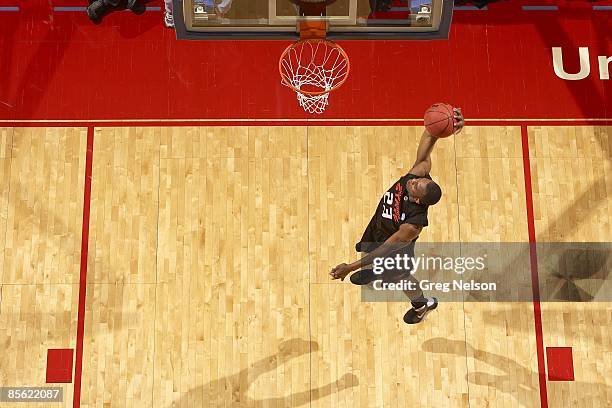 Playoffs: Aerial view Oklahoma State James Anderson in action vs Pittsburgh. Dayton, OH 3/22/2009 CREDIT: Greg Nelson