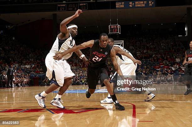 Playoffs: Oklahoma State James Anderson in action vs Pittsburgh. Dayton, OH 3/22/2009 CREDIT: Greg Nelson