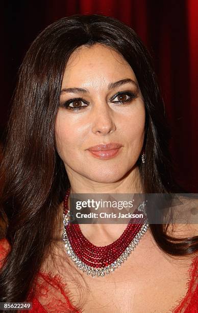 Actress Monica Bellucci attends the inauguration of the new Cartier Boutique at Dubai Mall on March 26, 2009 in Dubai, United Arab Emirates. Today...