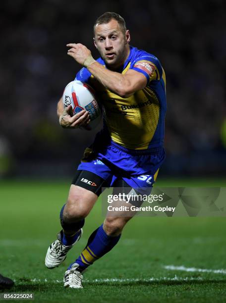 Rob Burrow of Leeds during the Betfred Super League semi final between Leeds Rhinos and Hull FC at Headingley on September 29, 2017 in Leeds, England.