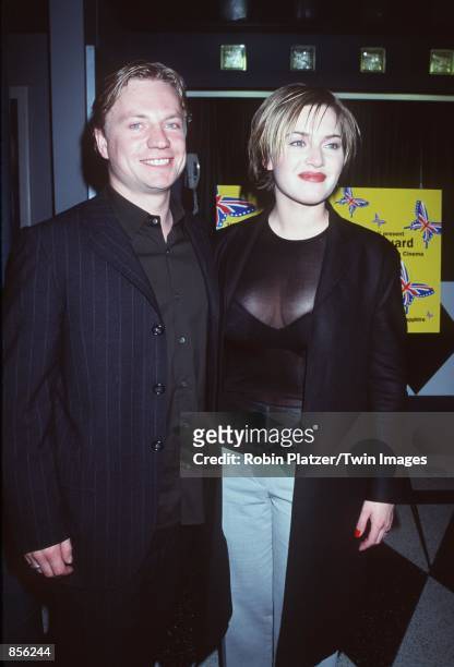 New York, NY. Kate Winslet with her husband, Jim Threapleton at the premiere of her new movie, "Hideous Kinky." Photo by Robin Platzer/Twin...