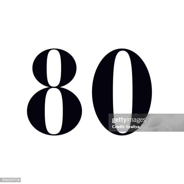 80 number print design - over 80 stock illustrations