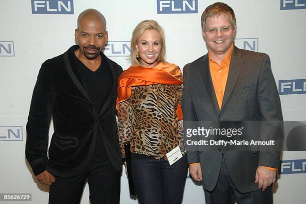 Lifestyle television host Lloyd Boston, television personality Elisabeth Hasselbeck and general manager of the Fine Living Network Chad Youngblood...