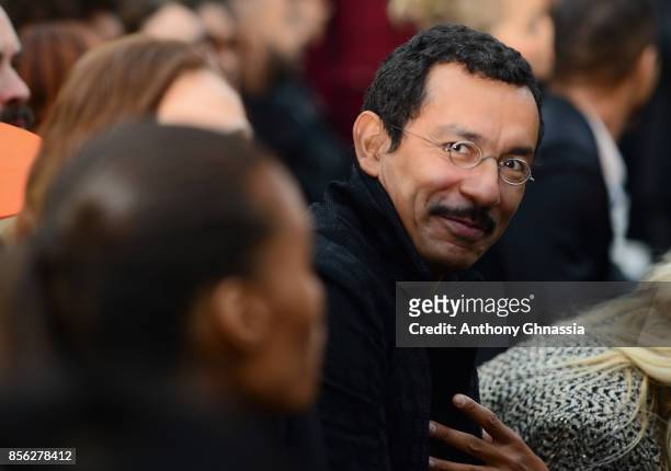 Haider Ackermann attends Le Defile L'Oreal Paris as part of Paris Fashion Week Womenswear Spring/Summer 2018 at Avenue Des Champs Elysees on October...