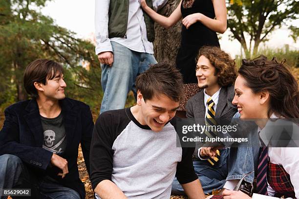 students laughing together - clique ストックフォトと画像