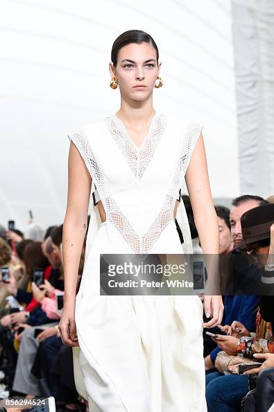 Vittoria Ceretti walks the runway during the Celine show as part of ...