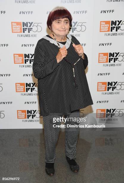 Director Agnes attends The 55th New York Film Festival -"Faces Place" at Alice Tully Hall on October 1, 2017 in New York City.