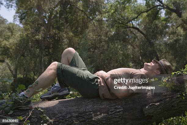 Man Log Riding 111 Log Lying On Its Side Stock Photos, High-Res Pictures, and Images ...