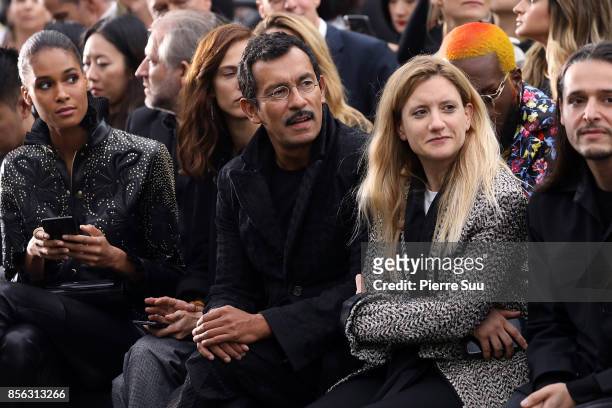 Haider Ackermann Attends Le Defile L'Oreal Paris show as part of the Paris Fashion Week Womenswear Spring/Summer 2018 on October 1, 2017 in Paris,...