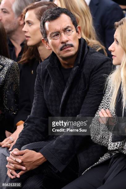 Haider Ackermann Attends Le Defile L'Oreal Paris show as part of the Paris Fashion Week Womenswear Spring/Summer 2018 on October 1, 2017 in Paris,...