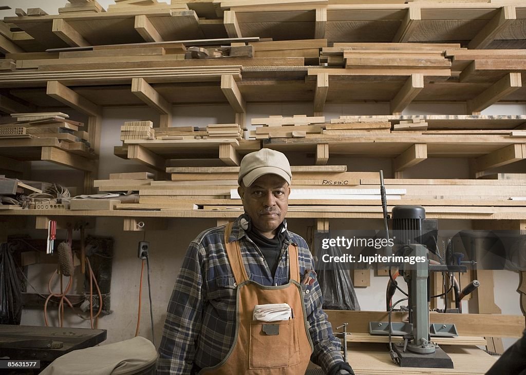 Carpenter Roop Carpenter In Workshop High-Res Stock Photo - Getty Images