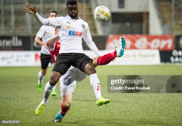 Maic Sema of Orebro SK during the Allsvenskan match between Orebro SK and Kalmar FF at Behrn Arena on October 1, 2017 in Orebro, Sweden.