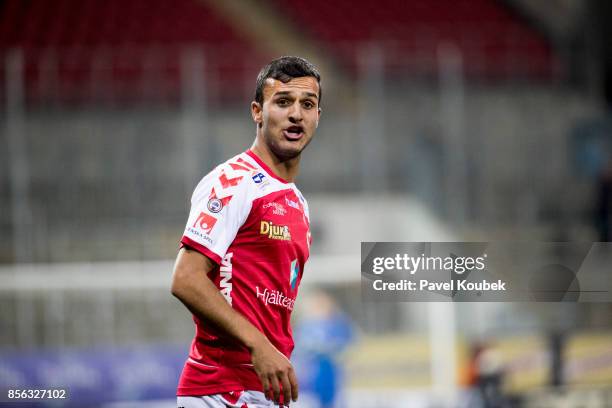 Ismael Silva Lima of Kalmar FF during the Allsvenskan match between Orebro SK and Kalmar FF at Behrn Arena on October 1, 2017 in Orebro, Sweden.