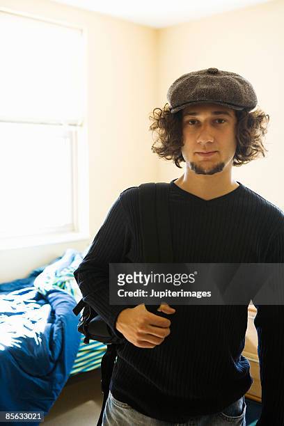 student in dorm room - goatee stock pictures, royalty-free photos & images