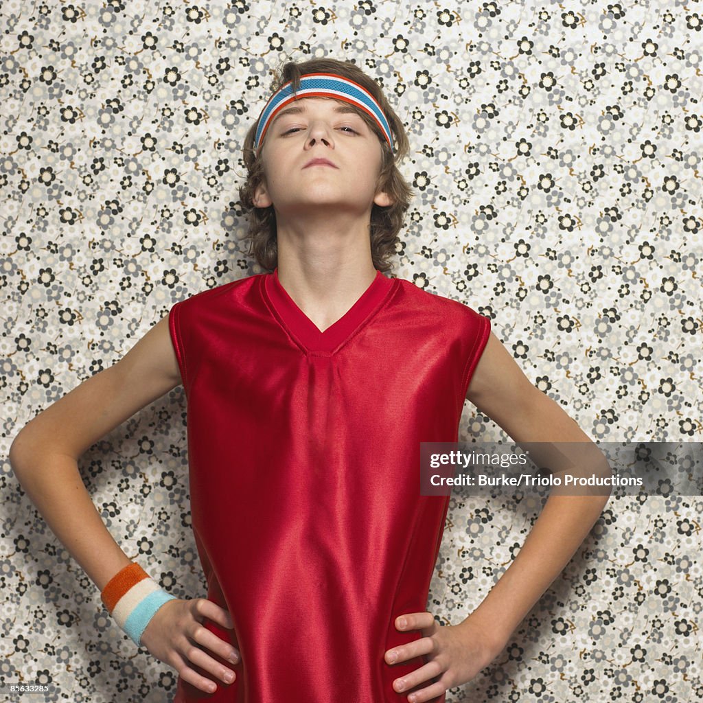 Boy with hands on hips