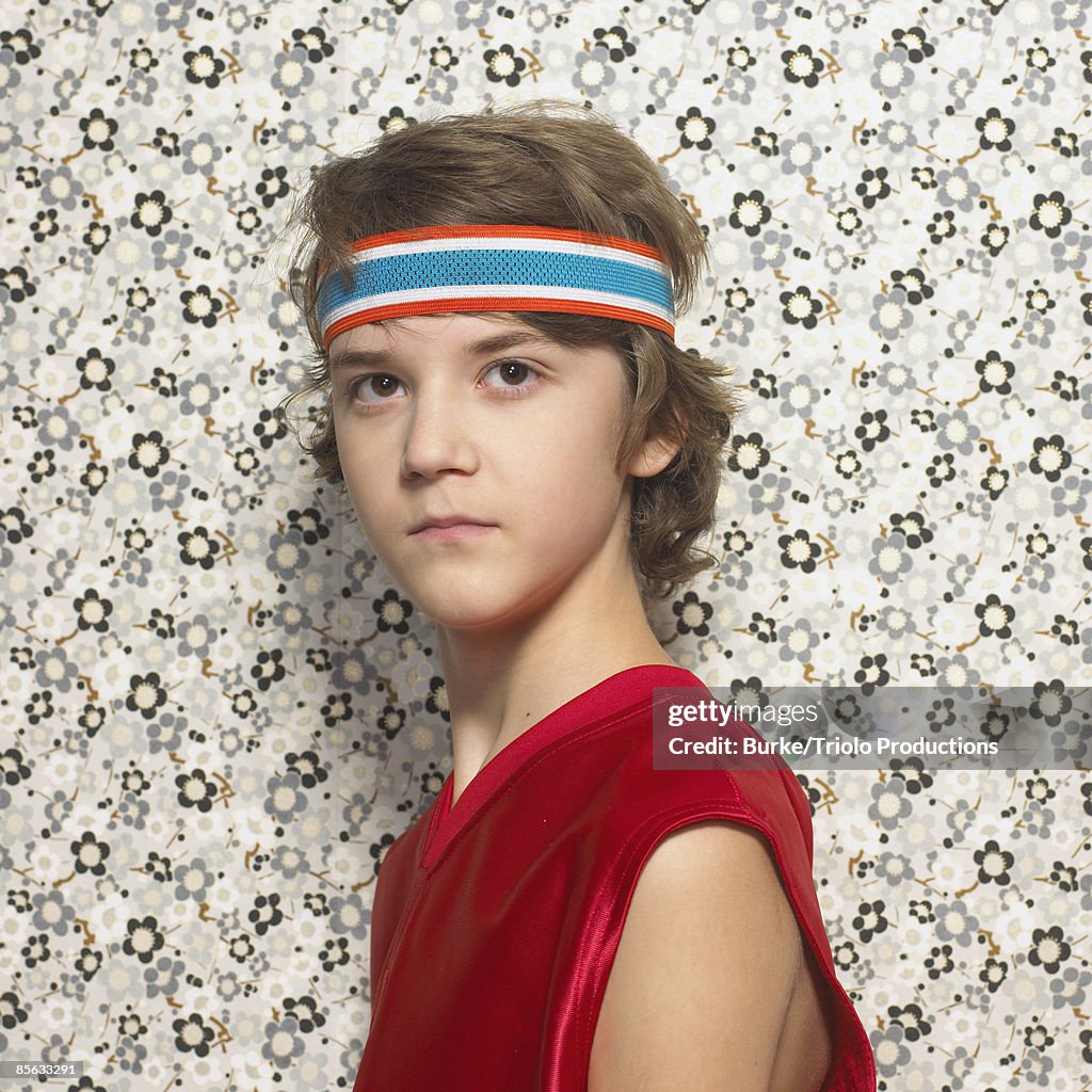 Boy with headband