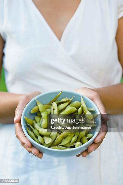 edamame in a bowl - edamame 個照片及圖片檔