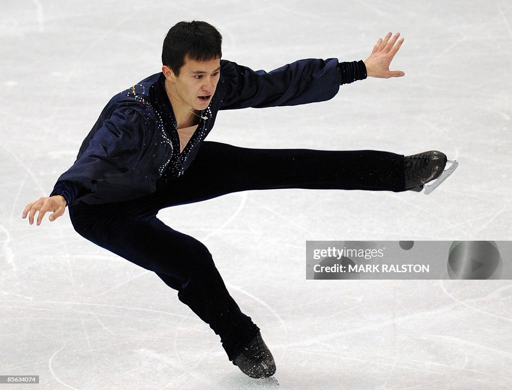 Patrick Chan from Canada performs during