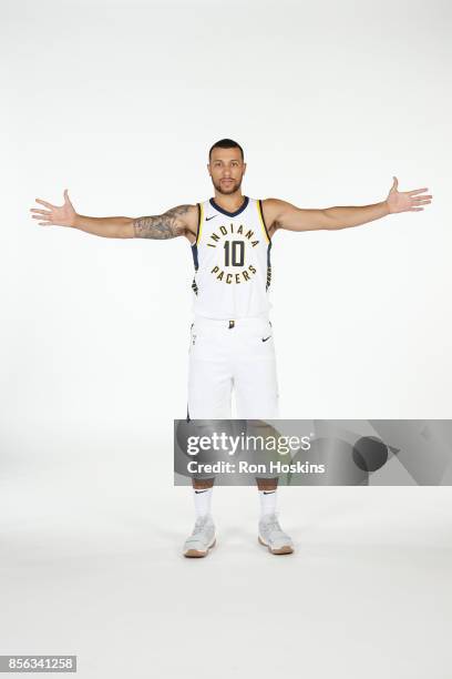 Trey McKinney Jones of the Indiana Pacers poses for a portrait during the Pacers Media Day at Bankers Life Fieldhouse on September 25, 2017 in...