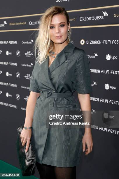 Dominique Rinderknecht attends the 'The Wife' premiere at the 13th Zurich Film Festival on October 1, 2017 in Zurich, Switzerland. The Zurich Film...