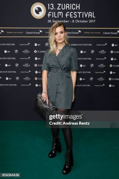 Dominique Rinderknecht attends the 'The Wife' premiere at the 13th Zurich Film Festival on October 1, 2017 in Zurich, Switzerland. The Zurich Film...
