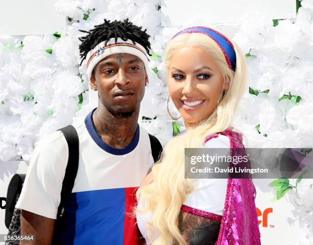 Amber Rose Rapper 270 Amber Rose 21 Savage Photos & High Res Pictures - Getty Images