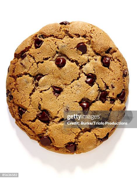 chocolate chip cookie - galleta con trozos de chocolate fotografías e imágenes de stock