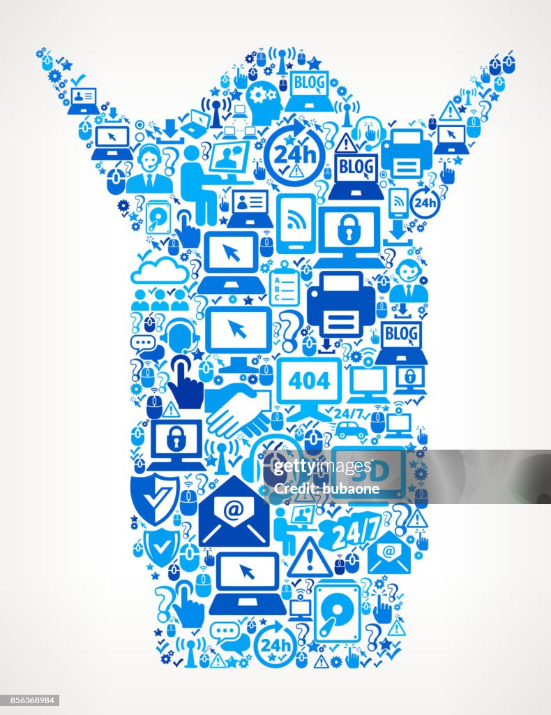 Camera Lens Tech Support Vector Icon Pattern
