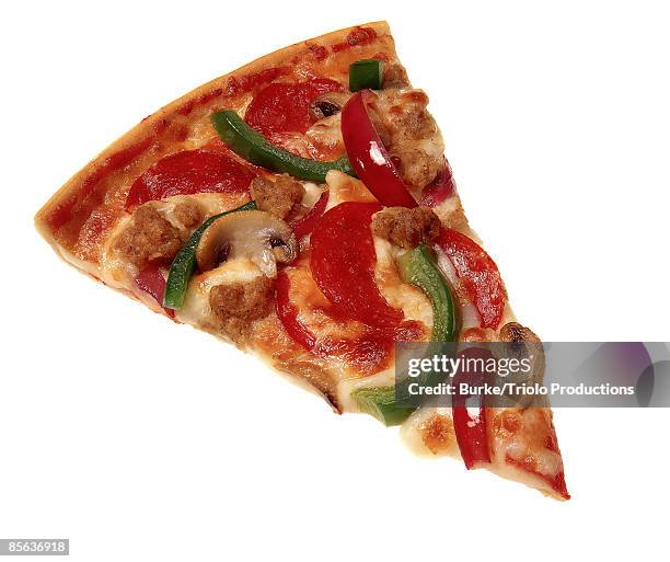 pizza slice - aliment-en-portion photos et images de collection