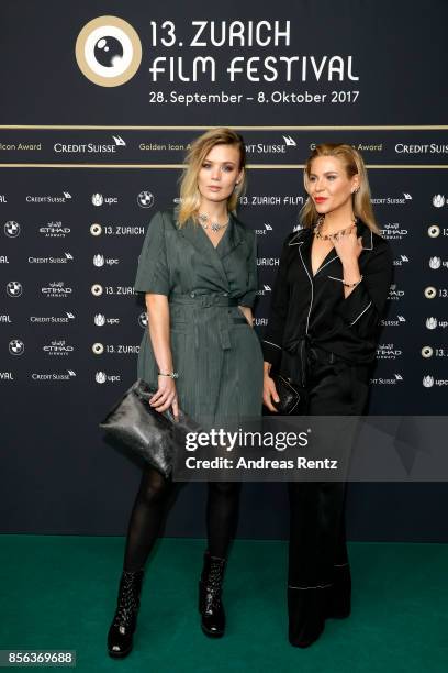 Dominique Rinderknecht and guest attend the 'The Wife' premiere at the 13th Zurich Film Festival on October 1, 2017 in Zurich, Switzerland. The...