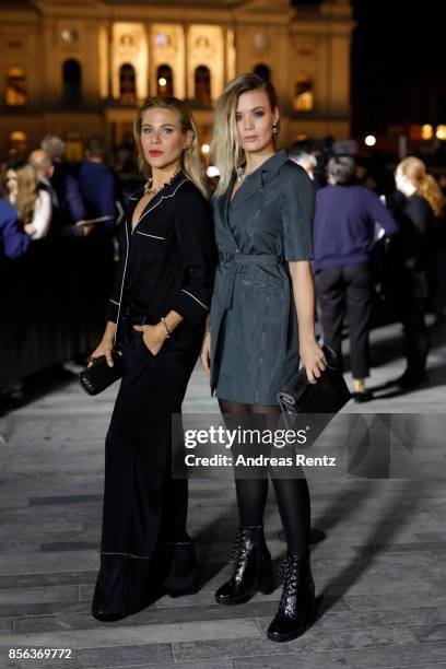 Dominique Rinderknecht and guest attend the 'The Wife' premiere at the 13th Zurich Film Festival on October 1, 2017 in Zurich, Switzerland. The...