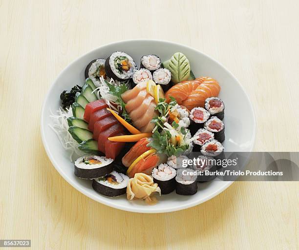 variety of sushi - ebi nigiri stock pictures, royalty-free photos & images