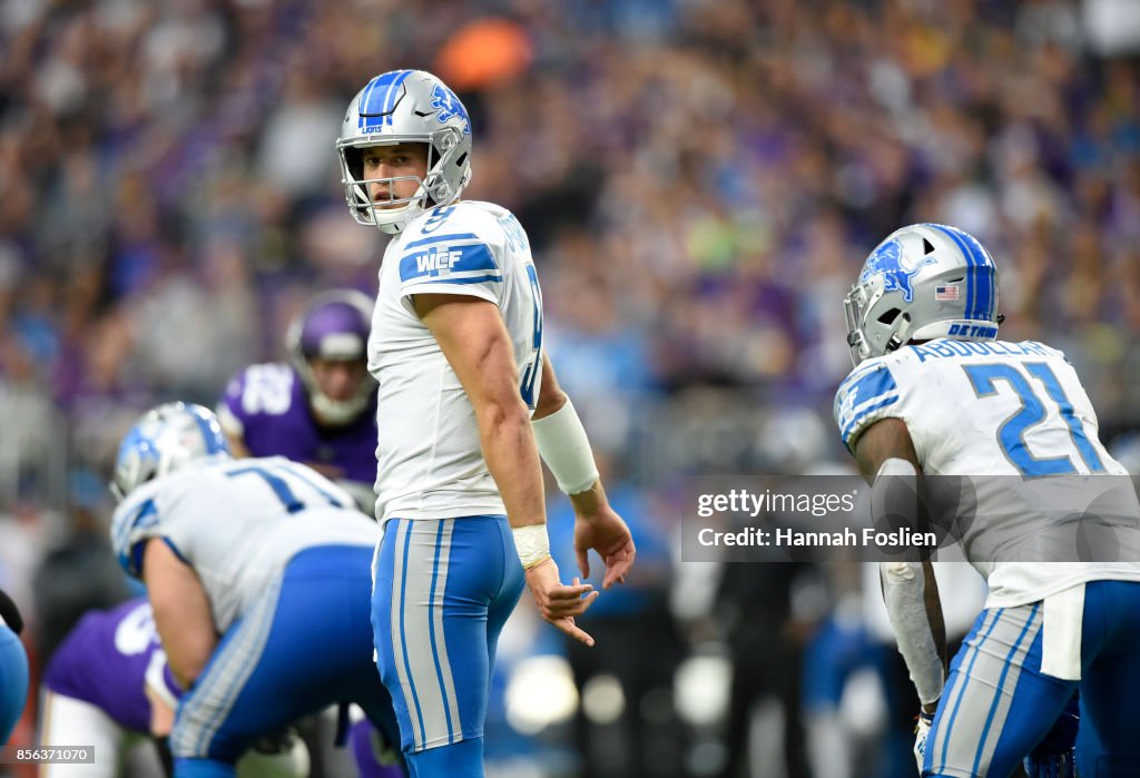 Detroit Lions v Minnesota Vikings