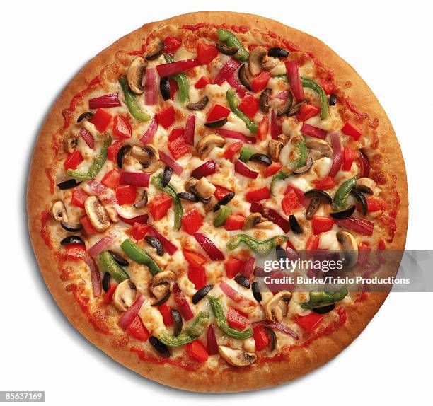 veggie pizza - pizza dough stock pictures, royalty-free photos & images