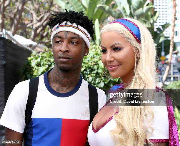 Amber Rose Rapper 270 Amber Rose 21 Savage Photos & High Res Pictures - Getty Images