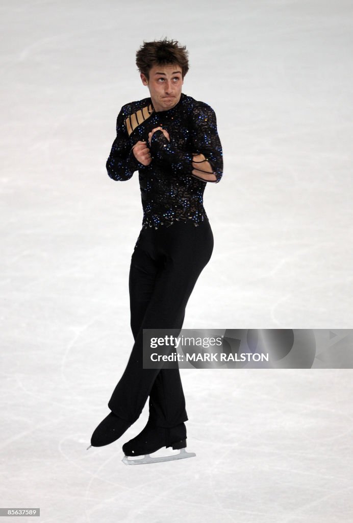 Brian Joubert from France performs durin