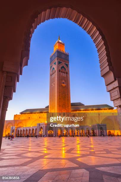 casablanca ,morocco - mosque hassan ii ストックフォトと画像