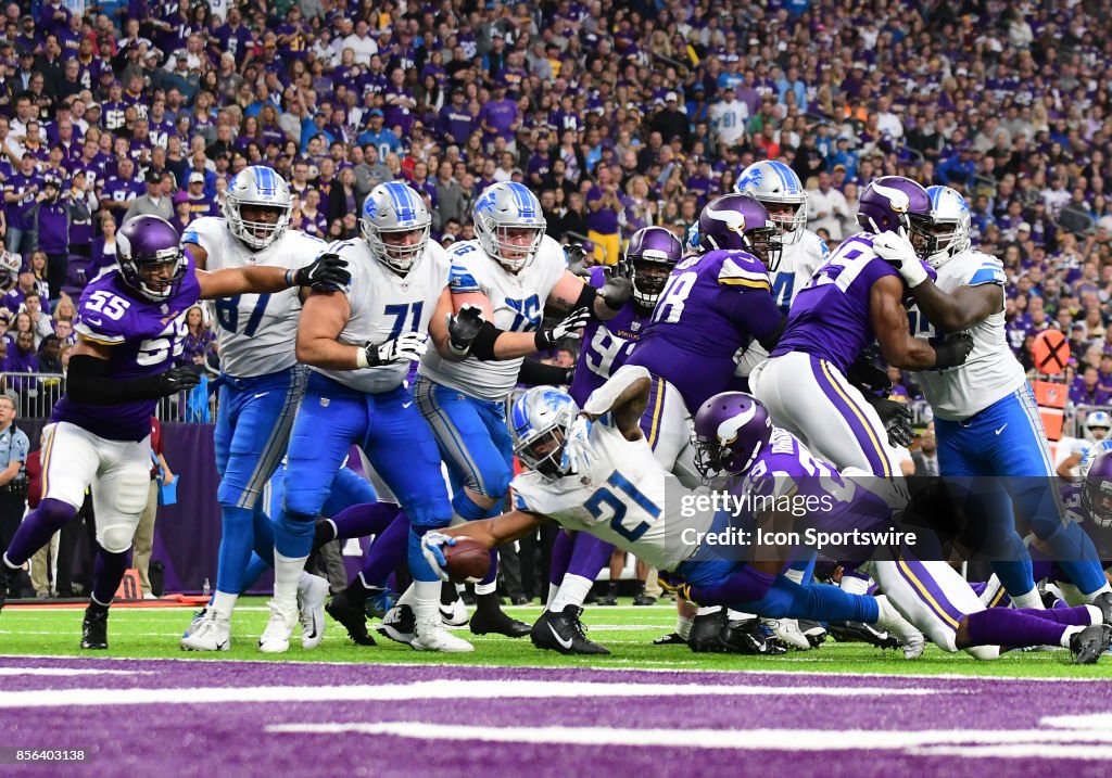 NFL: OCT 01 Lions at Vikings