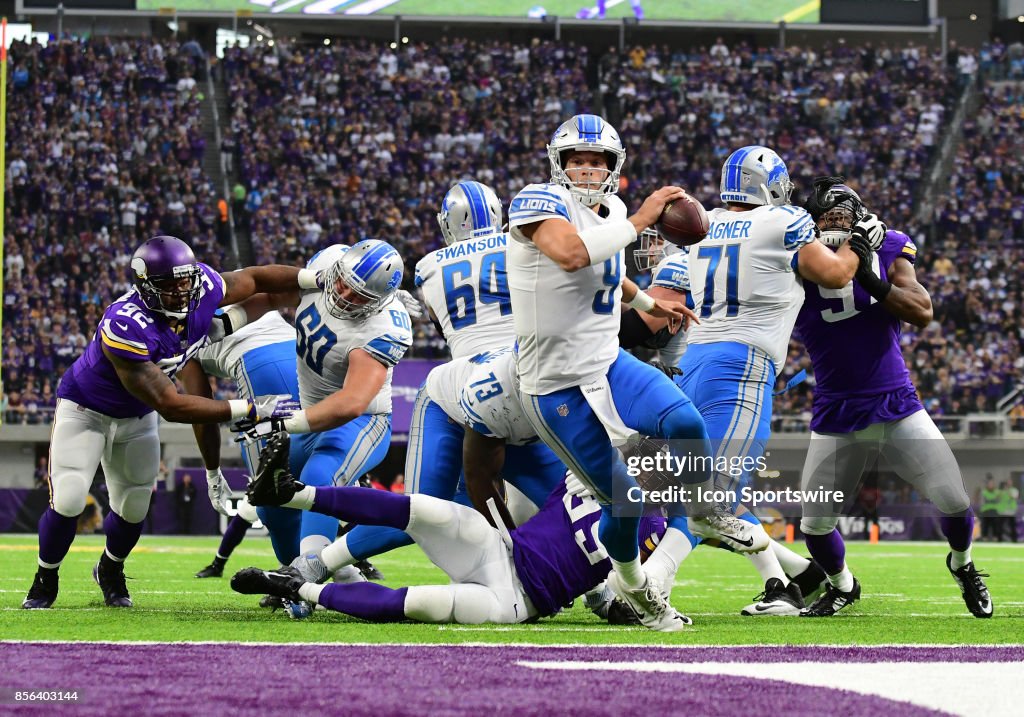 NFL: OCT 01 Lions at Vikings