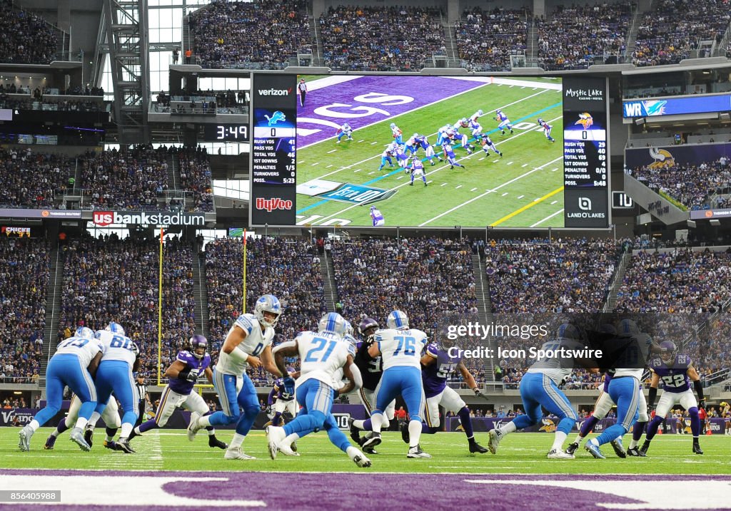 NFL: OCT 01 Lions at Vikings