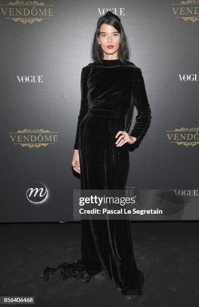 Crystal Renn attends the Vogue Party as part of the Paris Fashion Week Womenswear Spring/Summer 2018 at Le Petit Palais on October 1, 2017 in Paris,...