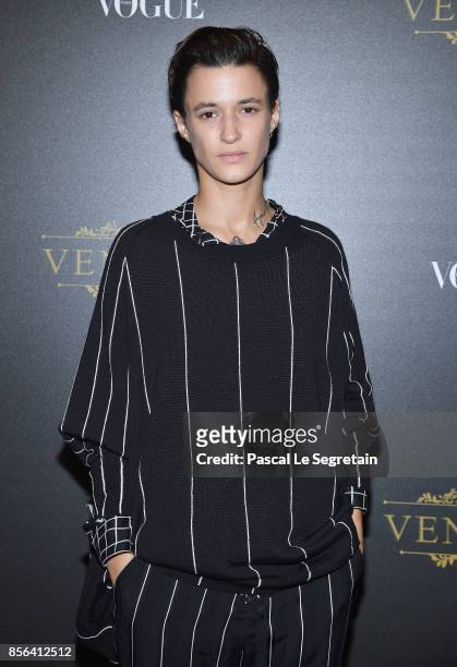 Agathe Mougin attends the Irving Penn Exhibition Private Viewing Hosted by Vogue as part of the Paris Fashion Week Womenswear Spring/Summer 2018 on...